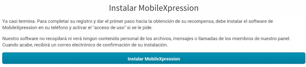 instalar mobileXpression